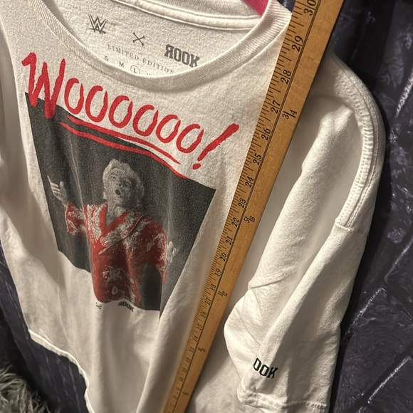 LIMITED EDITION WWE x ROOK Ric Flair T-Shirt Woooooo! Sz L HTF Retro Collectible - Picture 11 of 14